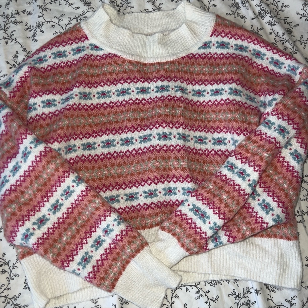 wild fable cropped soft sweater